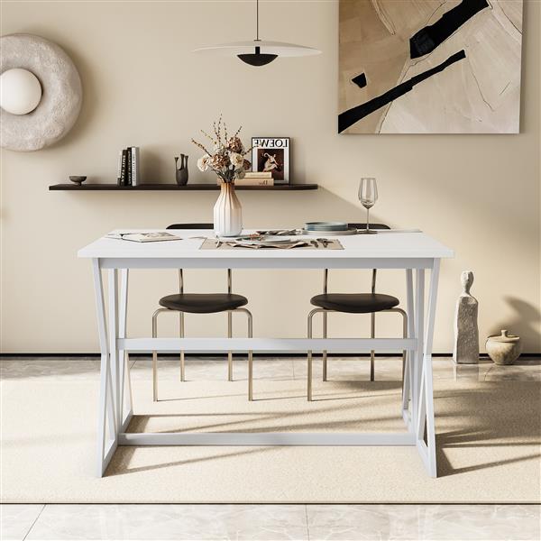 Winsome Wood Drop Leaf High Table, white