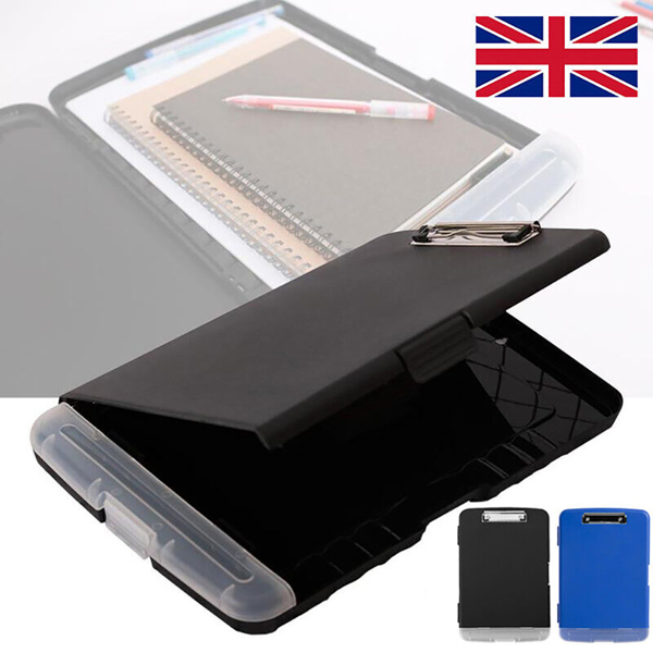 with Storage Pen Holder File Folder Slimcase Box Writing Pad Clipboard Box UK