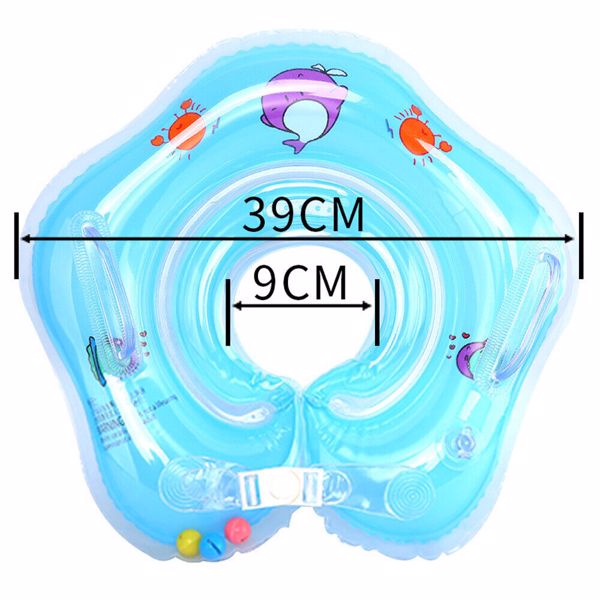 Toddler Newborn Inflatable Baby Swimming Collar Toys Float Safety Aid Toys