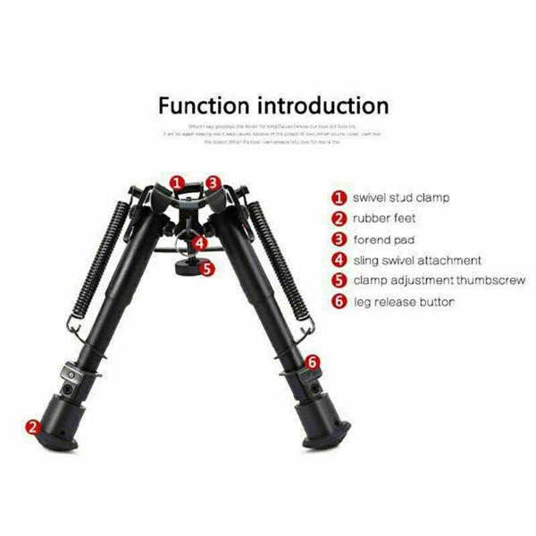 Spring Swivel Bipod Adapter for Hunting Shooting Air Rifle