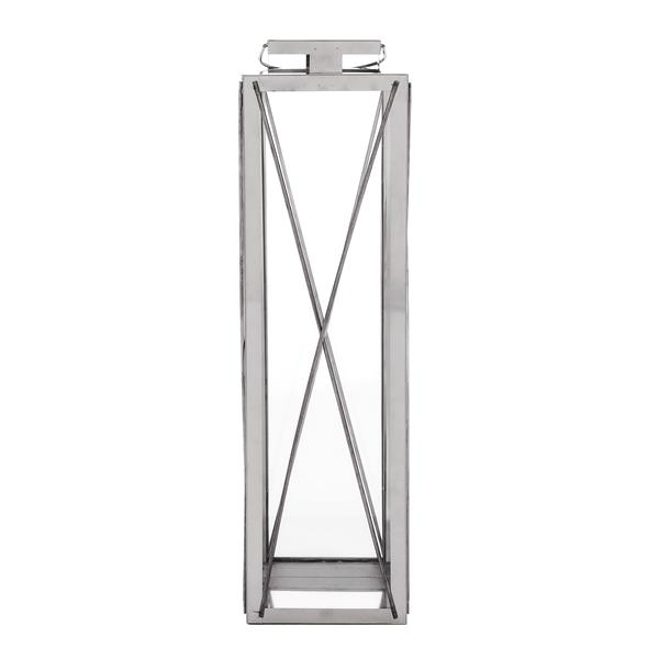 22"H STAINLESS STEEL LANTERN