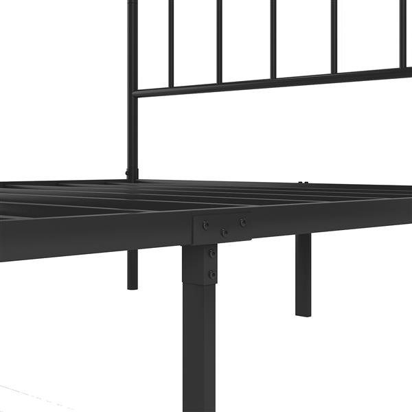 Metal Platform Bed frame with Headboard, Sturdy Metal Frame, No Box Spring Needed(Full)