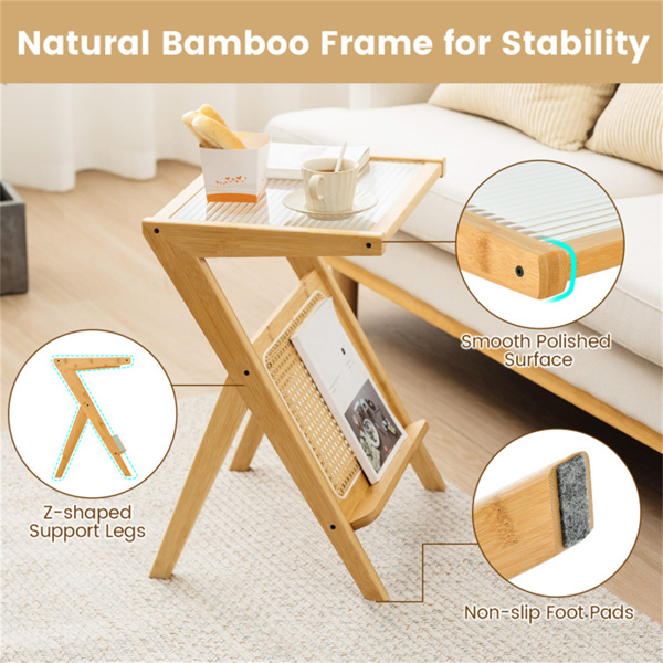 Modern Bamboo Edge Table