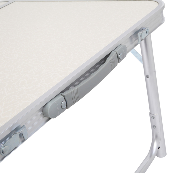 90 x 60 x 70cm Home Use Aluminum Alloy Folding Table White