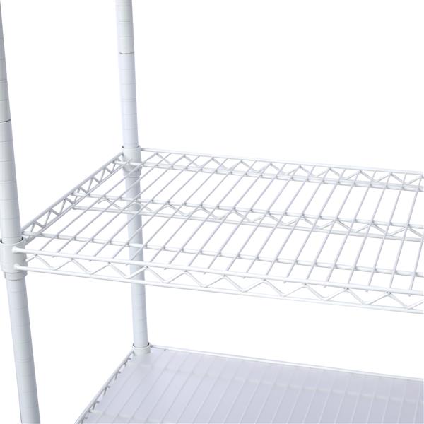 6 Tier 6000lbs Capacity NSF Metal Shelf Wire Shelving Unit, Heavy Duty Adjustable Storage Rack with Wheels & Shelf Liners for Commercial Grade Utility Steel Storage Rack, White- 82"H x 48"L x 18"D