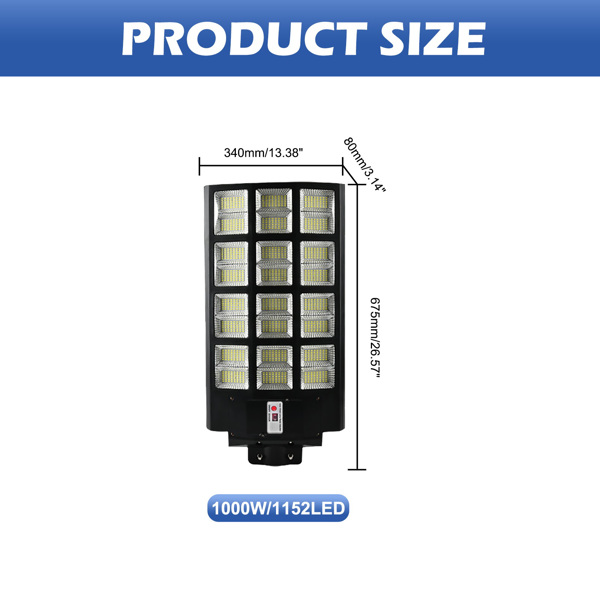 Commercial Solar Street Light LED IP67 Dusk-Dawn Road Lamp