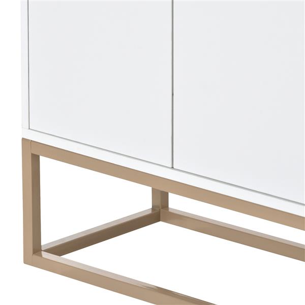 Modern Sideboard Elegant Buffet Cabinet with Large Storage Space for Dining Room, Entryway (White)