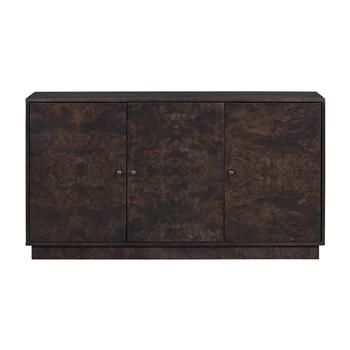 Wood Pattern Storage Cabinet with 3 Doors, Suitable for Hallway, Entryway and Living Rooms.