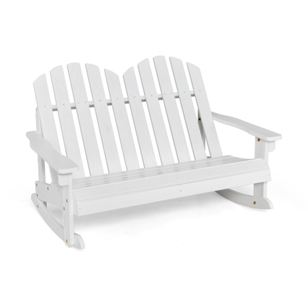 Outdoor solid wood rocking chair for children