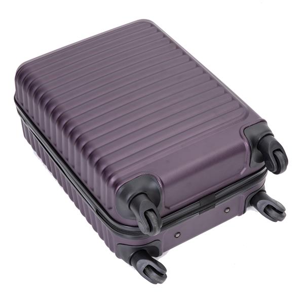 20" Carry on Luggage Lightweight Suitcase, Spinner Wheels, Purple