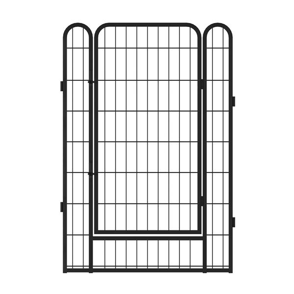 16 Panels Heavy Duty Metal Playpen with door,39.37"H Dog Fence Pet Exercise Pen for Outdoor