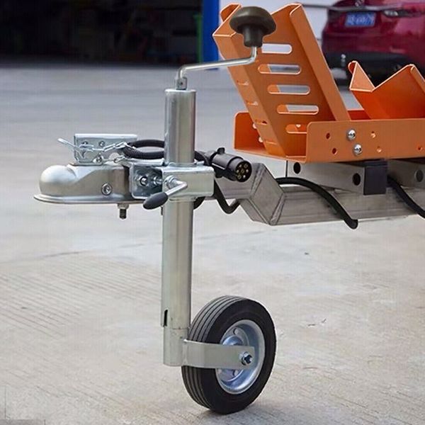 Jockey Wheel Med Duty 48mm Clamp Trailer Caravan Stand Wind Up Trailor Horse Box