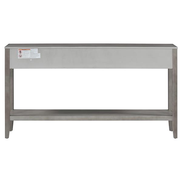 Contemporary 3-Drawer Console Table with 1 Shelf, Entrance Table for Entryway, Hallway, Living Room, Foyer, Corridor