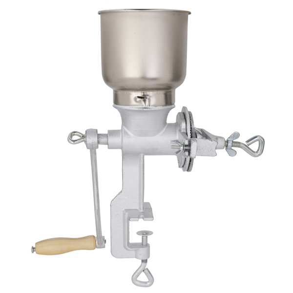 500# Home Use Hand Cranking Operation Grain Grinder Silver