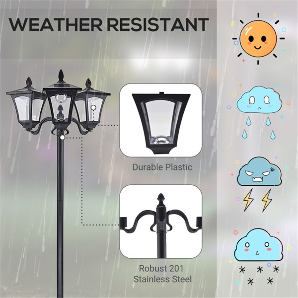  Outdoor Lamp /Street Light /Solar Powered Lamp  -AS ( Amazon Shipping)（Prohibited by WalMart）