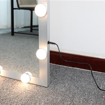 Hollywood Full Length Mirror with Lights Full Body Vanity Mirror with 3 Color Modes Lighted Standing Floor Mirror for Dressing Room Bedroom Wall Mounted Touch Control Silver 63\\"x24\\"