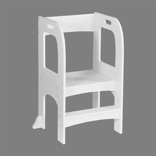 Child Standing Tower, Step Stools for Kids, Toddler Step Stool for Kitchen Counter, White