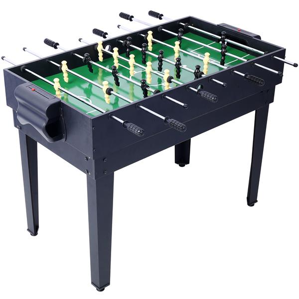 5-in-1 Multi-Game Table - Billiards, Push Hockey, Foosball, Ping Pong, and Basketball black/red