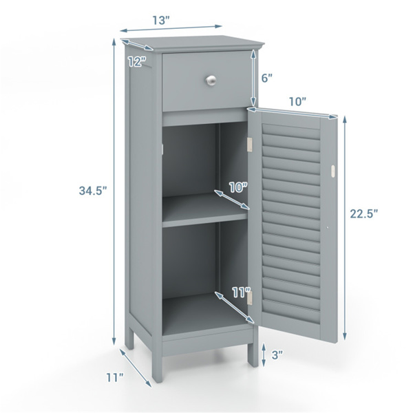 Bathroom storage cabinet gray（AMAZON禁止销售）