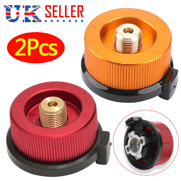 Camping Burner Cartridge Gas Fuel Canister Stove Cans Tank Adapter Converter