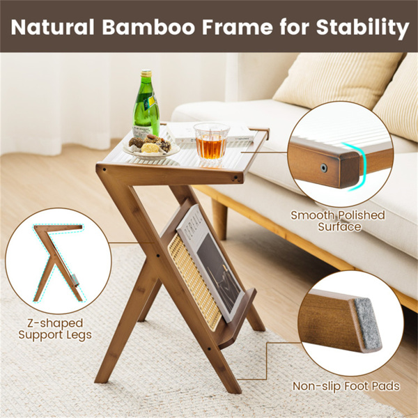 Modern Bamboo Edge Table