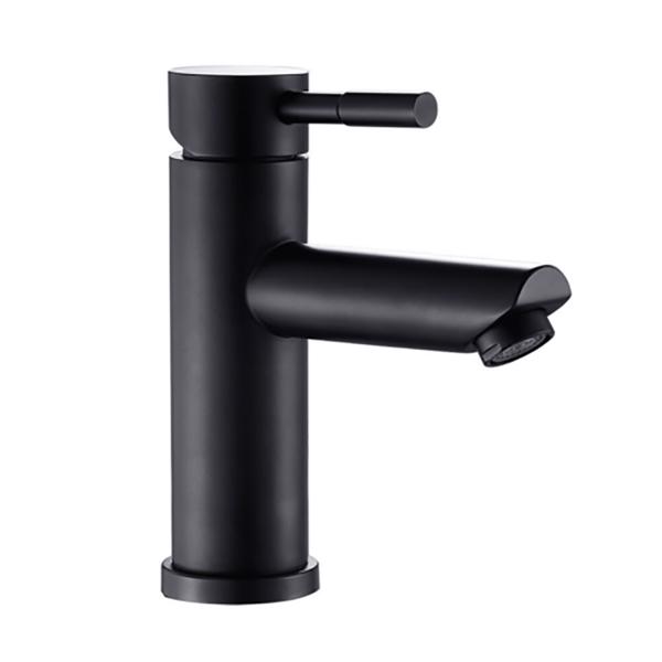 Modern basin sink faucet matte black brass single handle bathroom single faucet