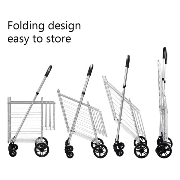 Convenient foldable shopping cart