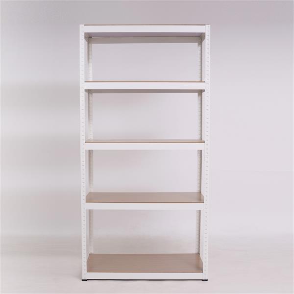 Storage Shelves -  5 Tier Adjustable Garage Storage Shelving, Heavy Duty Metal Storage Utility Rack Shelf Unit for Warehouse Pantry Closet Kitchen, 23.6" x 15.7" x 47.2", White