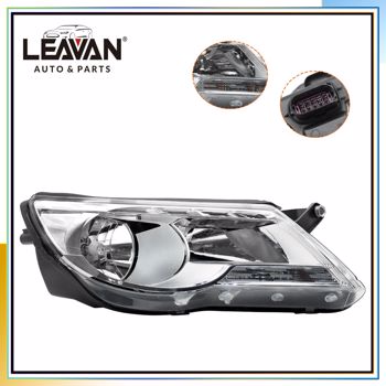 For 2009-2011 Volkswagen Tiguan SUV Headlight Headlamp Halogen Passenger Side