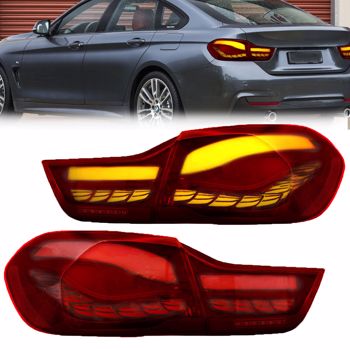 For 2014-2020 BMW 4-series M4 GTS F32 F33 F36 F82 F83 Full LED Tail Lights 2PCS