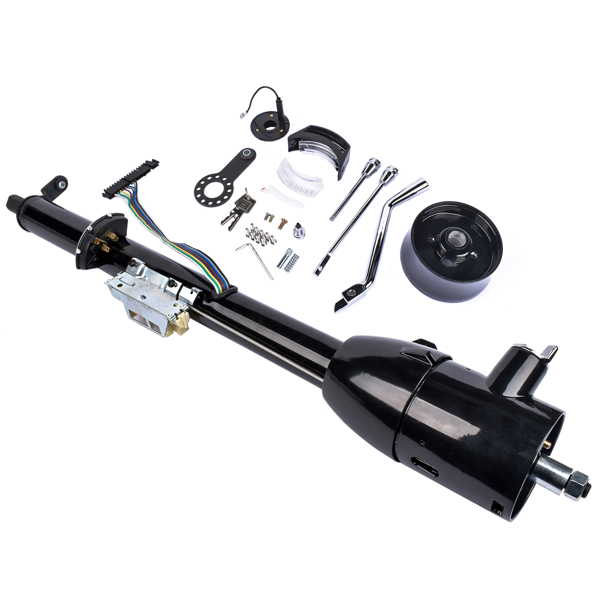 30'' Automatic Tilt Steering Column with Key + 9 Holes Steering Wheels Adapter