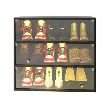 LED light <b style=\\'color:red\\'>shoe</b> box three layers with glass doors