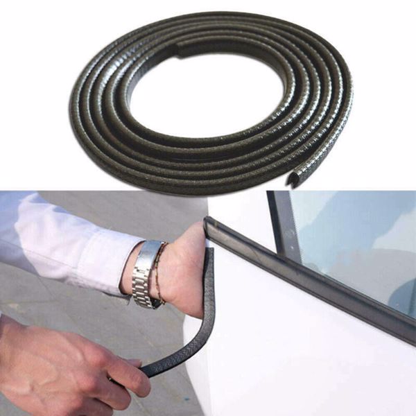 12M Car Door Boot Edge Protector Strip Trim U Shape Guard Seal Rubber Black UK