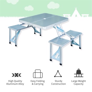 Portable Camping Table and Chairs /  Dining Table ( Amazon Shipping)（Prohibited by WalMart）