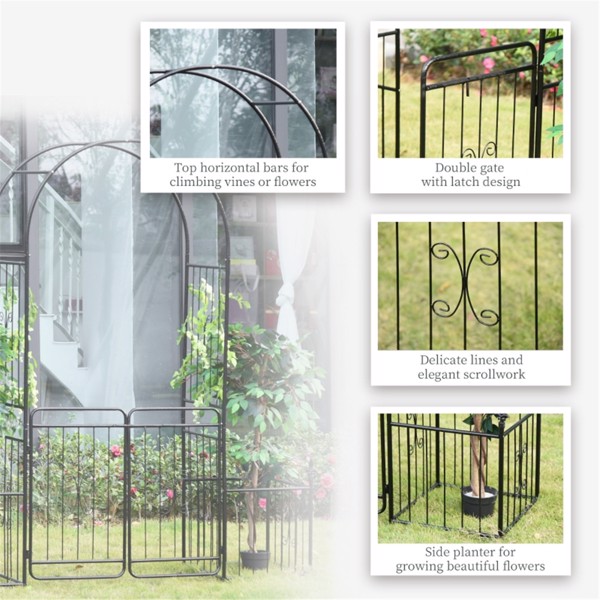 Metal Garden Arch ( Amazon Shipping)（Prohibited by WalMart）