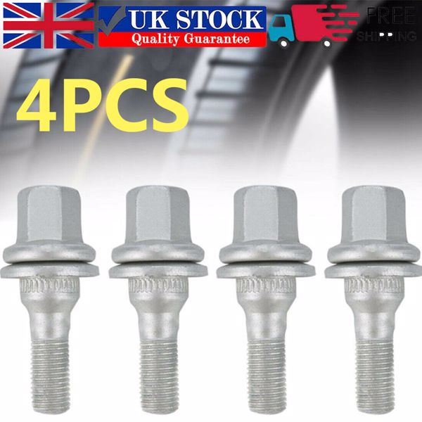 4X Wheel Nuts Bolts Fit For Citroen Peugeot 206 207 208 308 407 3008 17mm HEX UK