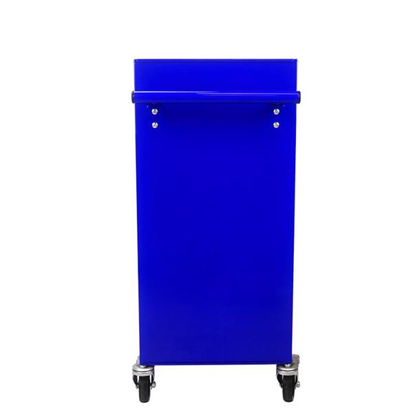 4 DRAWERS MULTIFUNCTIONAL TOOL CART WITH WHEELS-BLUE