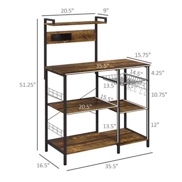 Kitchen Sideboard/ Storage cabinet/Coffee Bar Cabinet ( Amazon Shipping)（Prohibited by WalMart）