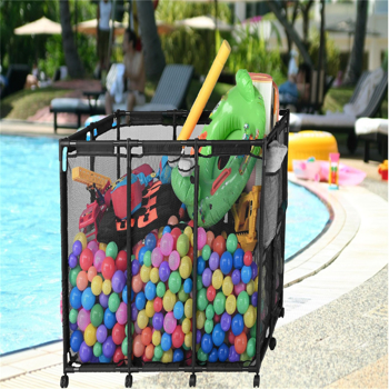  48\\"x30\\"x33\\" Mesh Pool Storage Bin，Pool hanging storage bag，Holder for Noodles, Toys, Floats, Towels, Mesh Organizer for Swimming Equipments（No shipments on weekends）