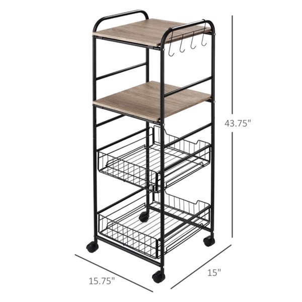 Rolling Cart/Kitchen Cart   ( Amazon Shipping)（Prohibited by WalMart）