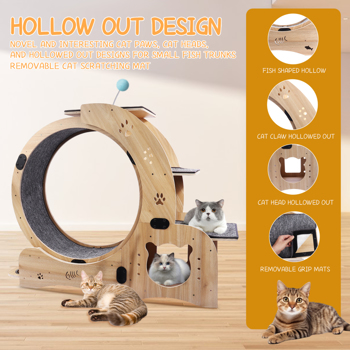 Cat Running Wheel /Cat Scratching Board 