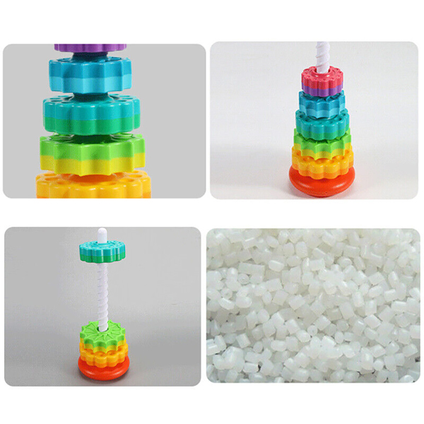 Spinning Stacker Baby Sensory Spin Gears Stacking Rings Baby Preschool Toys N