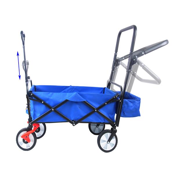 折叠货车可折叠户外实用货车，重型折叠花园便携式手推车，饮料架，可调节手柄-21