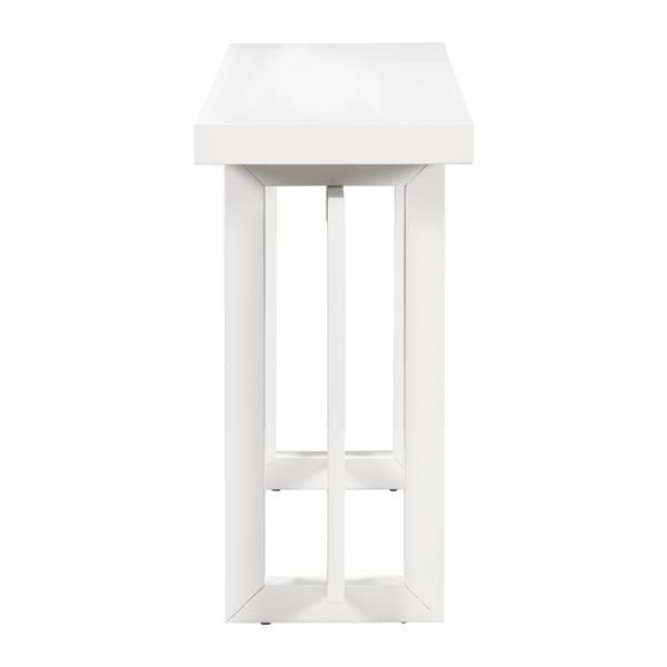 Contemporary Console Table with Wood Top, Extra Long Entryway Table for Entryway, Hallway, Living Room, Foyer, Corridor