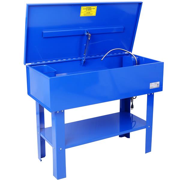 40 Gallon Parts Washer  24 Gallon Solvent Capacity 5 Gallon Per Minute Max Pump Output  Heavy Duty Steel Powder Coated blue