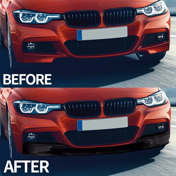 Front Bumper Lip Fit for 2012-2018 BMW F30 3 Series M, Lower Sport Air Spoiler Lip Chin Body Kit