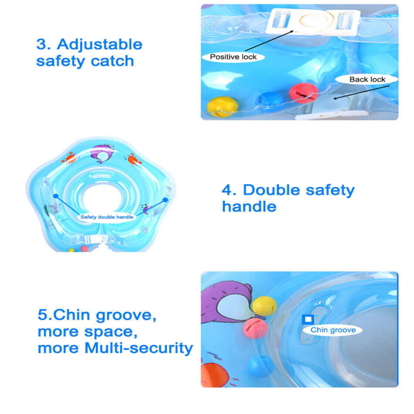 Toddler Newborn Inflatable Baby Swimming Collar Toys Float Safety Aid Toys