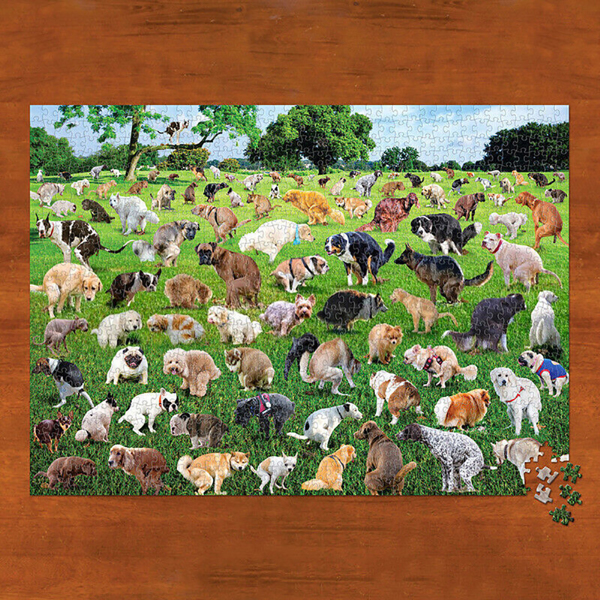 1000 Pieces Jigsaw Puzzle 101 Pooping Puppies Dogs Pooping Puzzles