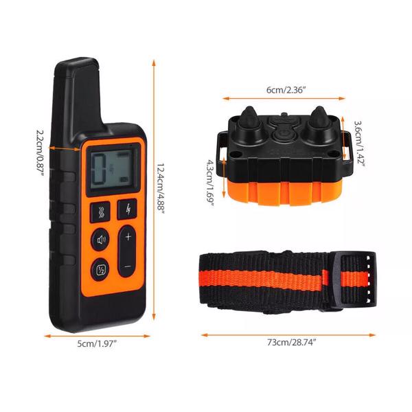 2700 FT Remote Dog Shock Training Collar Rechargeable Waterproof LCD Pet Trainer