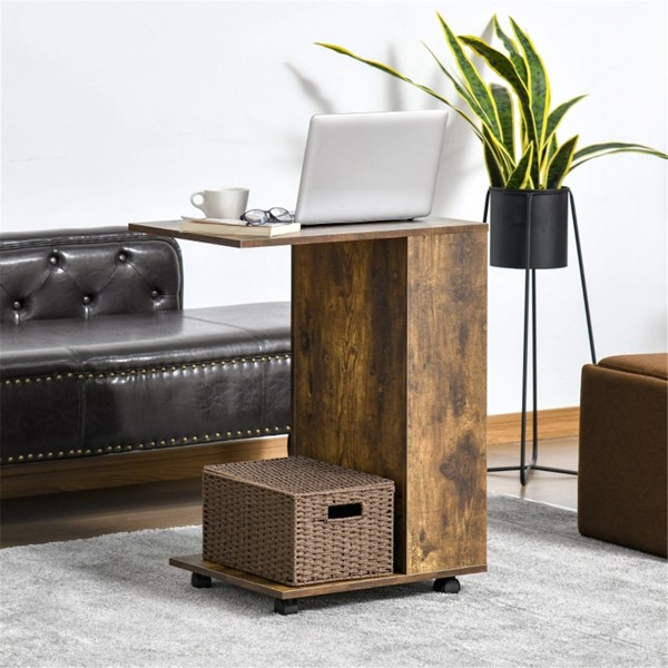 C-Shaped Sofa Side Table